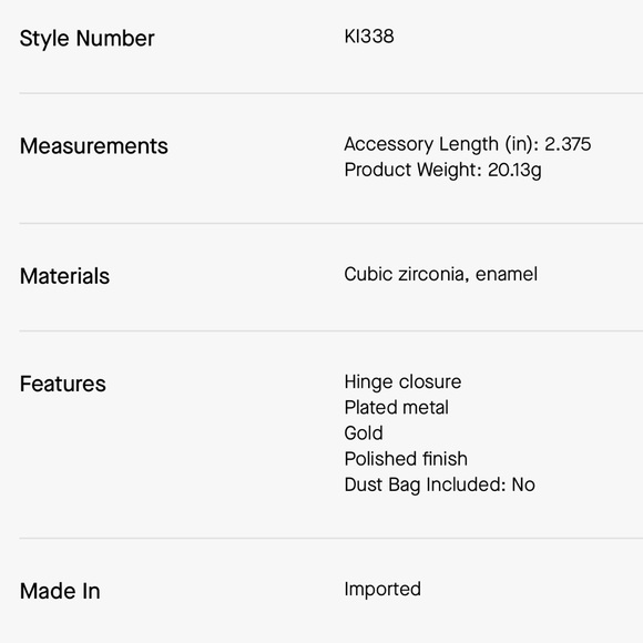 🥕 NWT Kate Spade Harvest Time Vegetable Hinge Cuff 🥕 - Picture 6 of 6